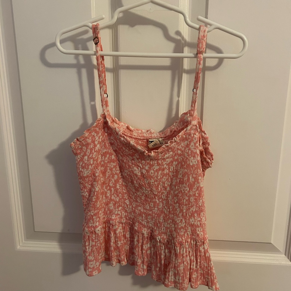 Billabong Pink and White Camisole